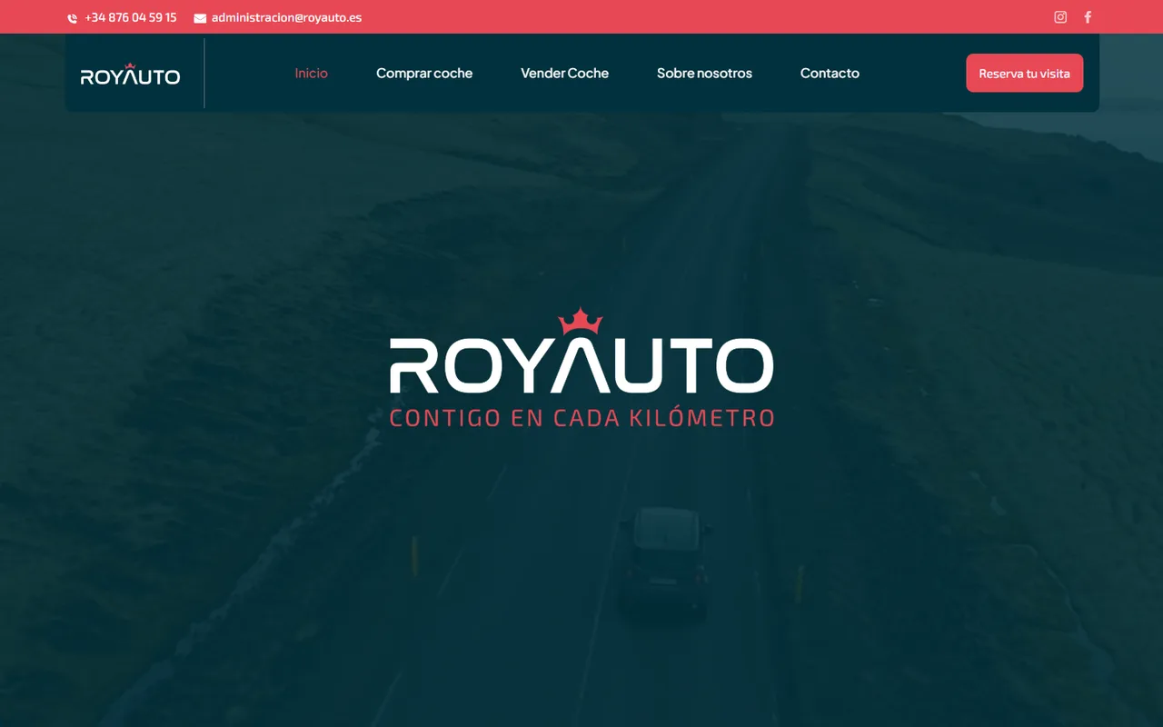 Web del concessionari de vehicles Royauto